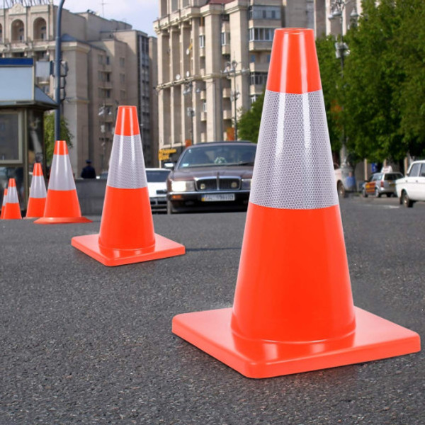 PTEX-OP3084 Reward-5 Pcs 18 Inch Slim Fluorescent Safety Parking Traffic Cones