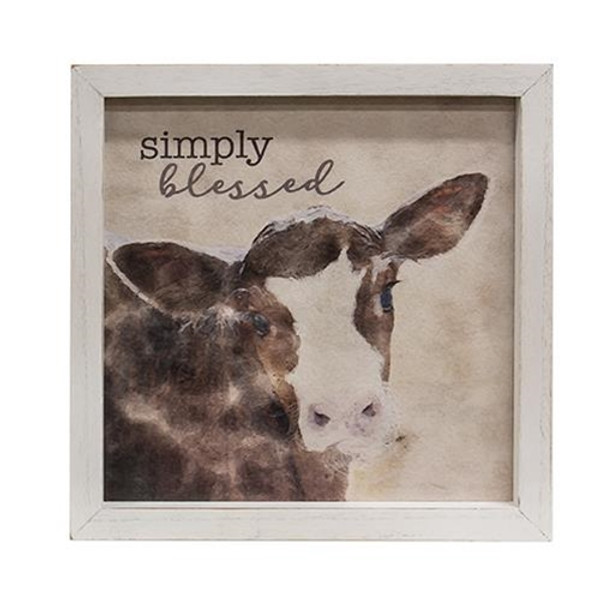 Simply Blessed Calf Framed Portrait G36236 By CWI Gifts