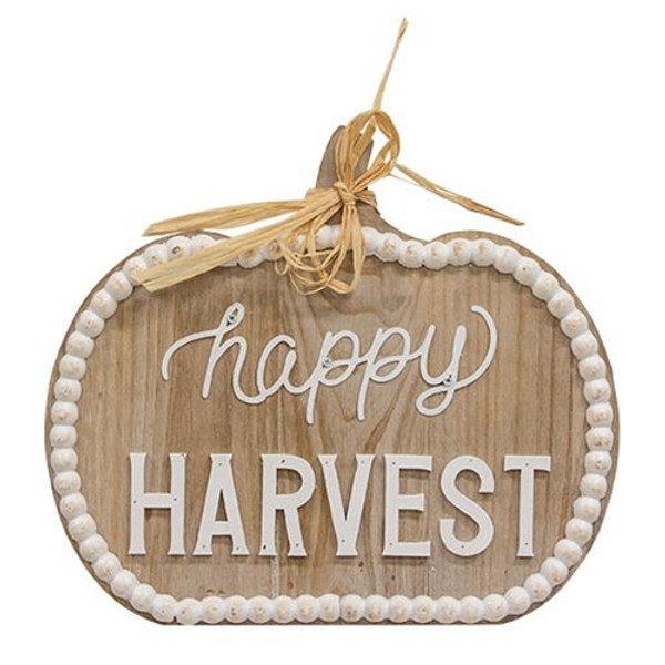 CWI Gifts Happy Harvest Beaded Wood Pumpkin G60430