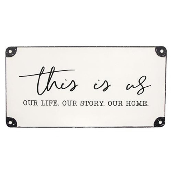 *This Is Us Distressed Metal Sign G65172 By CWI Gifts