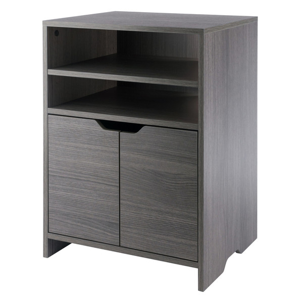 Winsome Nova Open Shelf Storage Cabinet, Charcoal 16421