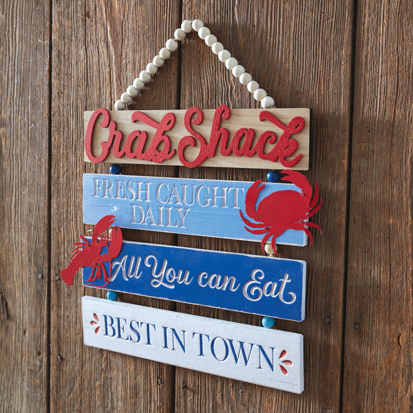 Crab Shack Plank Sign 440328 By CTW Home