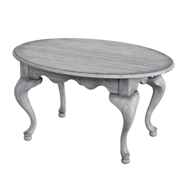 Butler Grace Oval 4 Legs Coffee Table, Gray 3012418