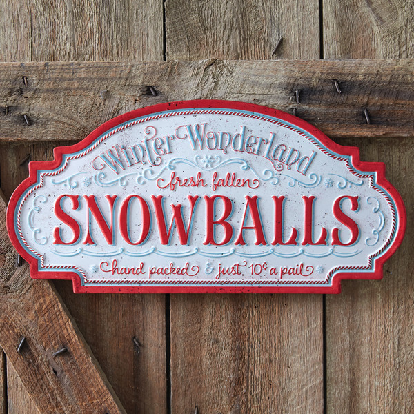 Fresh Fallen Snowballs Wall Sign 440262 By CTW Home