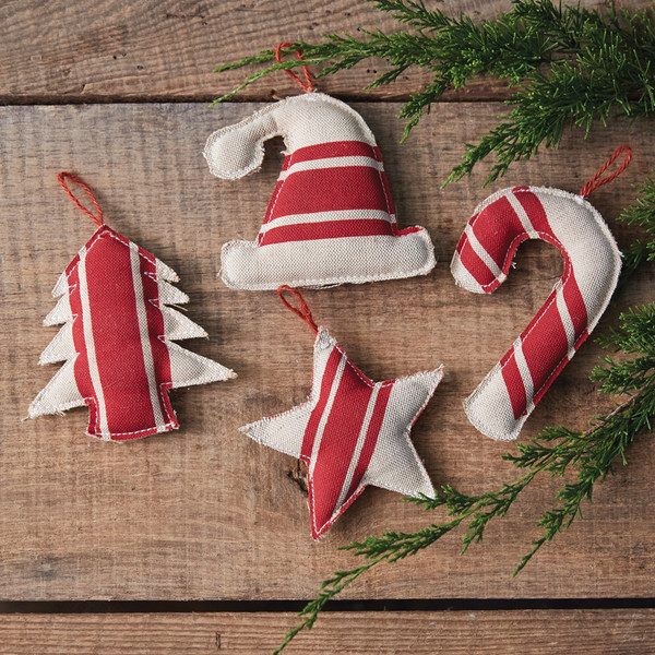Holiday Shapes Fabric Ornaments 510713 By CTW Home