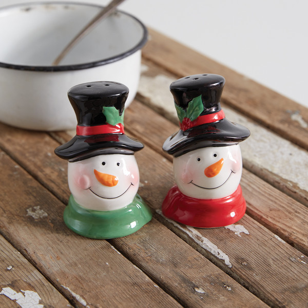 Cheerful Snowmen Salt & Pepper Shakers 530588 By CTW Home