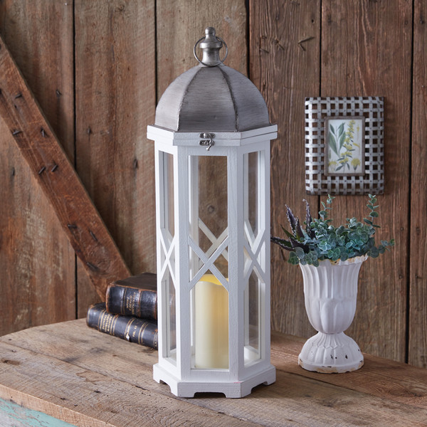 Small Friedrich Lantern with LED Candle 530591 By CTW Home
