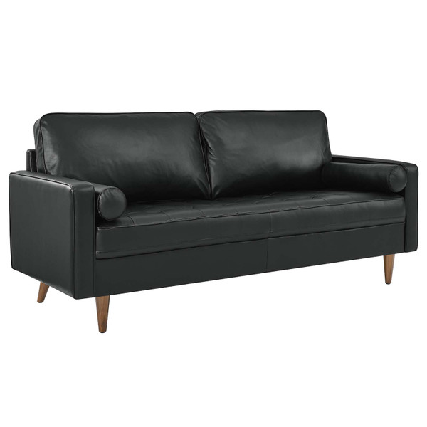 Modway Valour Leather Sofa - Black EEI-4633-BLK