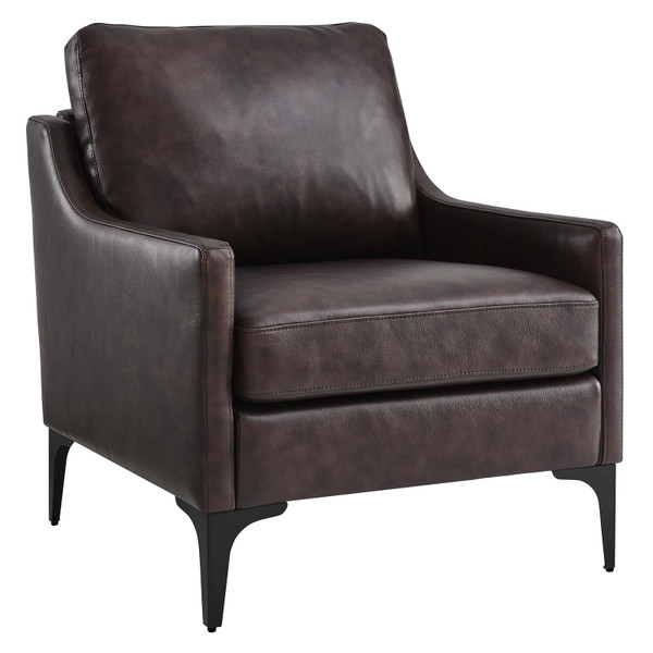 Modway Corland Leather Armchair - Brown EEI-6022-BRN