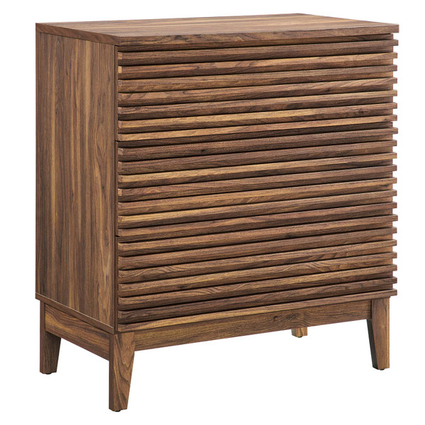 Modway Render 3-Drawer Bachelor'S Chest - Walnut MOD-6965-WAL