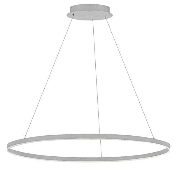 63 Wattage Chandelier, Silver With Frosted Acrylic Diffuser CIR-3263C-SV By Dainolite