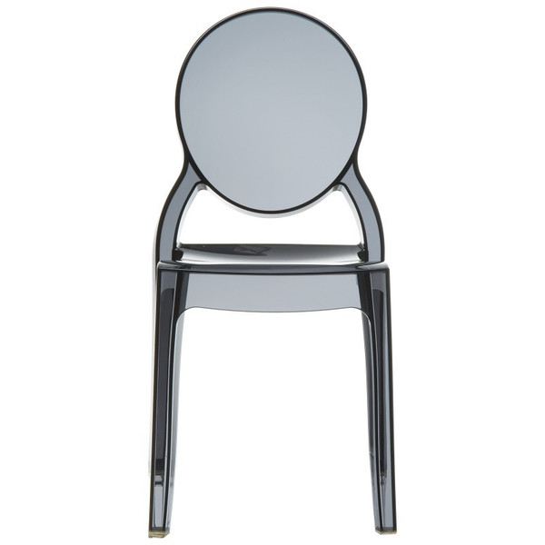 Elizabeth Transparent Black Dining Chair - Set of 2 ISP034-TBLA