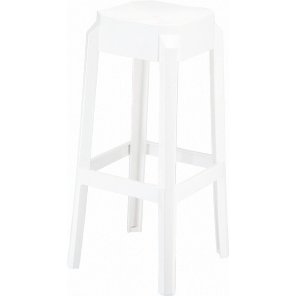 Fox Polycarbonate Counter Stool Glossy White (Set Of 2) ISP036-GWHI
