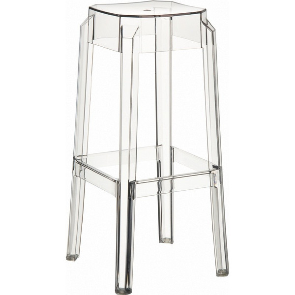 Fox Polycarbonate Bar Stool Clear Transparent (Set Of 2) ISP037-TCL