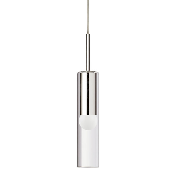 1 Light Incandescent Pendant, Polished Chrome With Clear Glass PMR-171P-PC By Dainolite