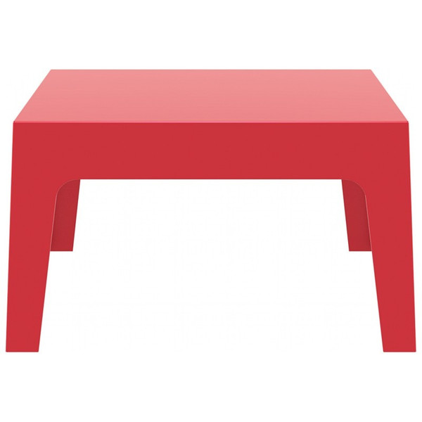 Compamia Box Resin Outdoor Center Table Red ISP064-RED