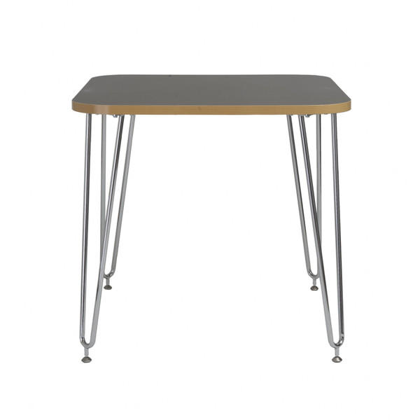 Gray And Chrome Retro Dining Table Desk 400739 By Homeroots
