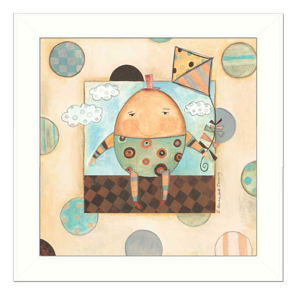 Humpty Dumpty White Framed Print Whimsical Wall Art 404327 By Homeroots