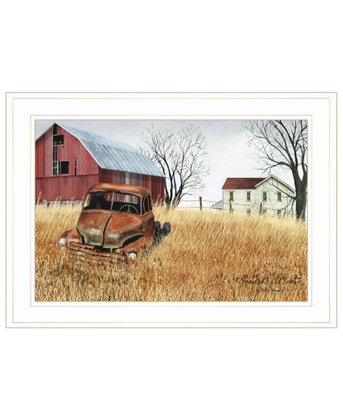 Granddads Old Truck 6 White Framed Print Wall Art 404435 By Homeroots