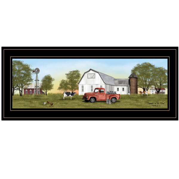 Summer On The Farm 2 Black Framed Print Wall Art 404578 By Homeroots