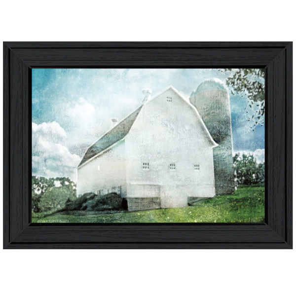 White Barn 2 Black Framed Print Wall Art 404641 By Homeroots