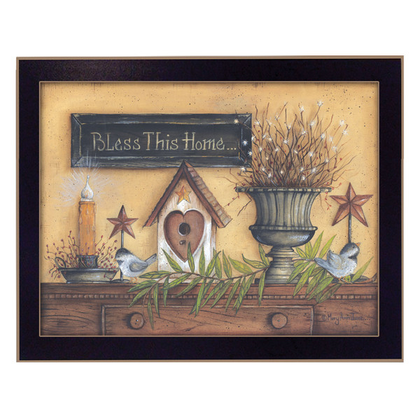 Bless This Home 4 Black Framed Print Wall Art 405285 By Homeroots