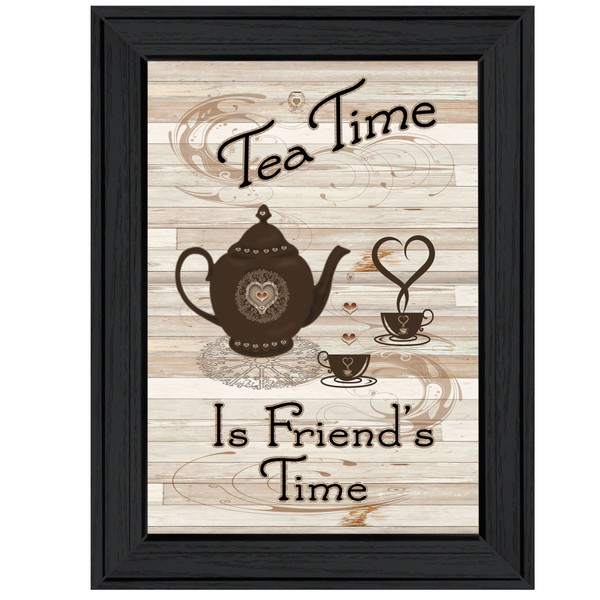 Tea Time 2 Black Framed Print Wall Art 405388 By Homeroots