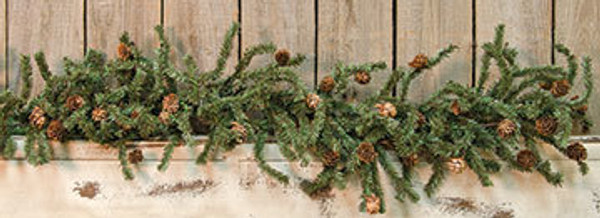 Pine Garland With Cones, 4 Ft FXE6016 By CWI Gifts