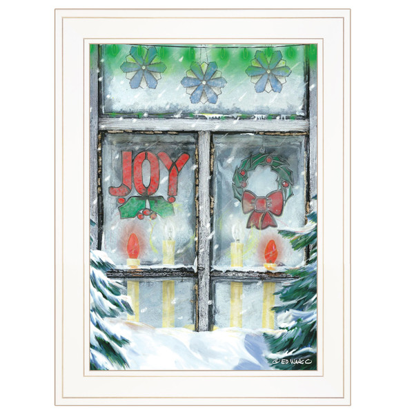 Christmas Joy 1 White Framed Print Wall Art 406272 By Homeroots