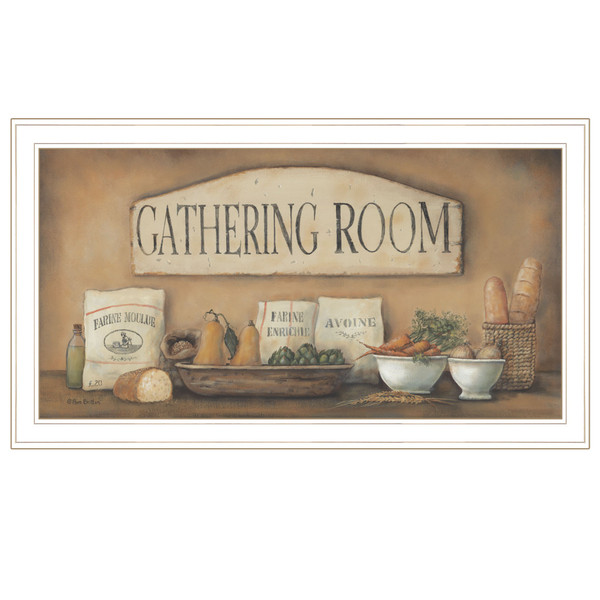 Gathering Room 1 White Framed Print Wall Art 406441 By Homeroots