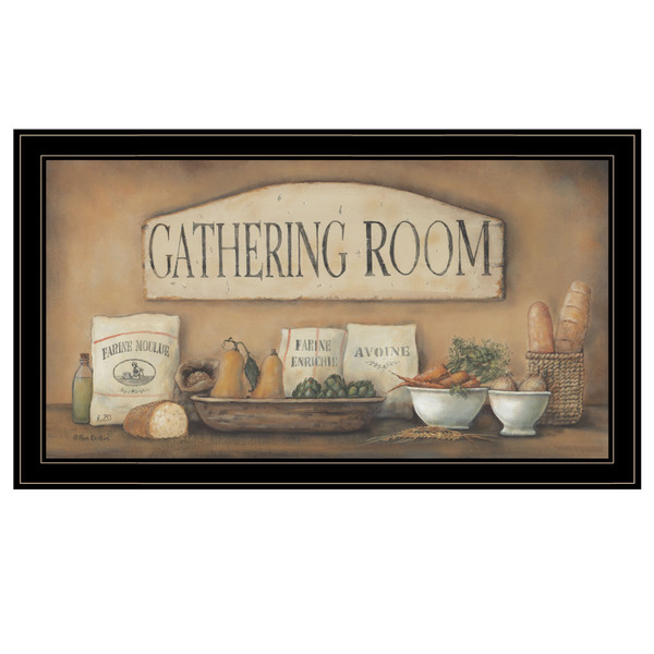Gathering Room 2 Black Framed Print Wall Art 406442 By Homeroots