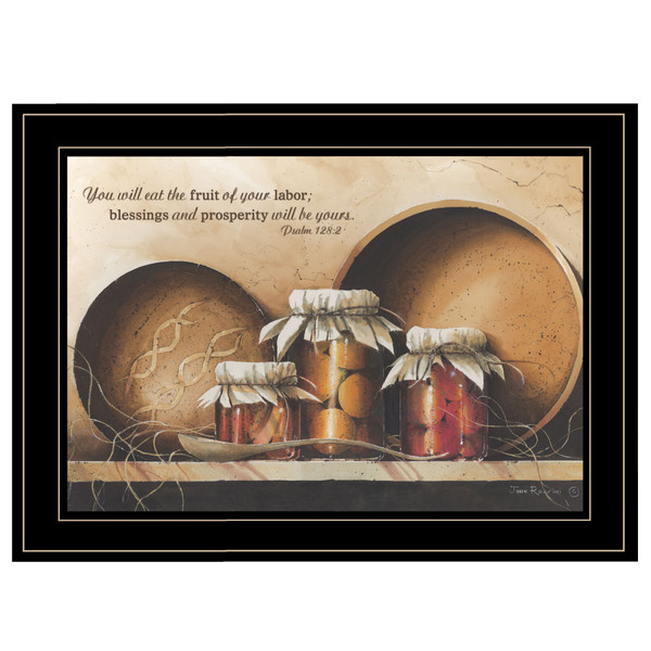 Blessings And Prosperity 3 Black Framed Print Wall Art 406508 By Homeroots