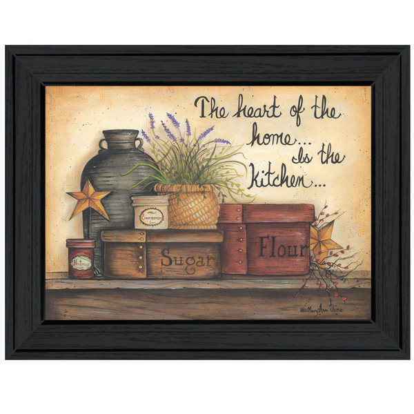 Heart Of The Home 7 Black Framed Print Wall Art 406561 By Homeroots