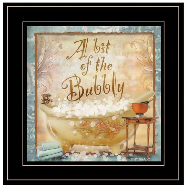 A Bit Of Bubbly 2 Black Framed Print Wall Art 406836 By Homeroots