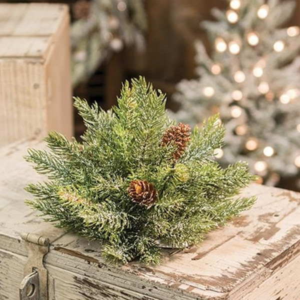 Frosted Spruce Half Sphere, 8" FXP78250 By CWI Gifts