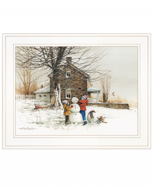 The Joy Of Snow 2 White Framed Print Wall Art 407375 By Homeroots