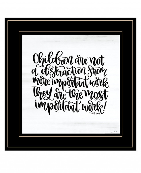 The Most Important Work 4 Black Framed Print Wall Art 407634 By Homeroots