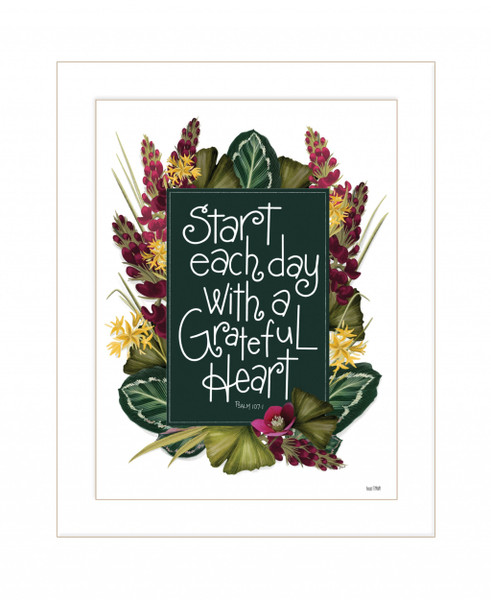 Grateful Heart 3 White Framed Print Wall Art 407662 By Homeroots