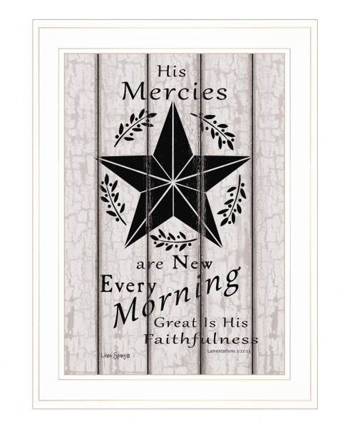 His Mercies Are New Every Morning 2 White Framed Print Wall Art 407746 By Homeroots