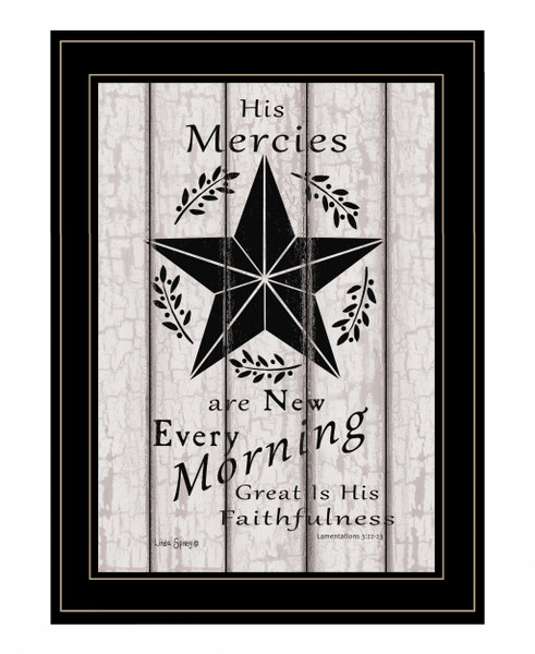 His Mercies Are New Every Morning 3 Black Framed Print Wall Art 407747 By Homeroots