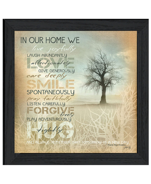 In Our Home 4 Black Framed Print Wall Art 407769 By Homeroots