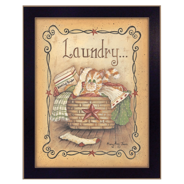 Laundry 2 Black Framed Print Wall Art 407811 By Homeroots