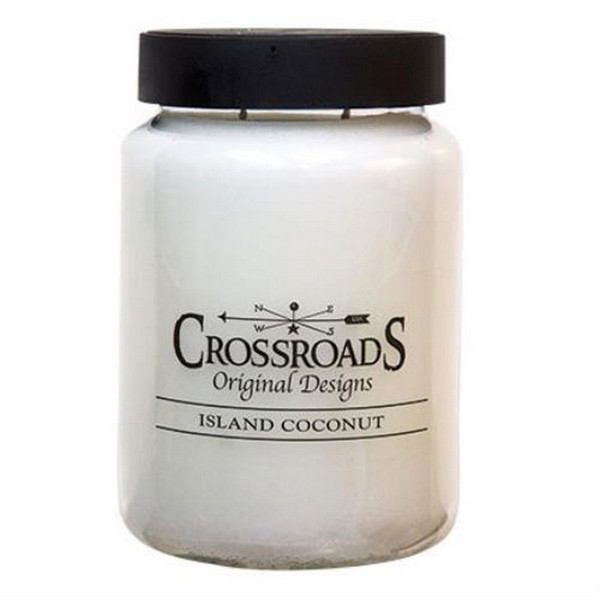 Island Coconut Jar Candle 26Oz G01079 By CWI Gifts