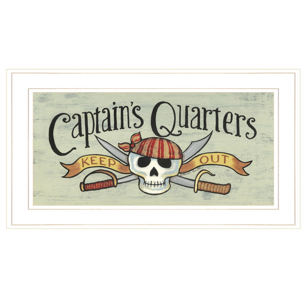 Captains Quarters 1 White Framed Print Wall Art 415826 By Homeroots