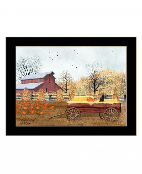 Autumn Blessings 3 Black Framed Print Wall Art 415944 By Homeroots