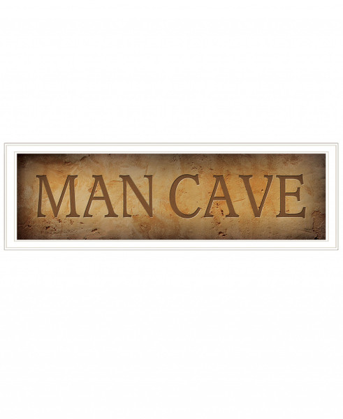 Man Cave 3 White Framed Print Wall Art 415979 By Homeroots