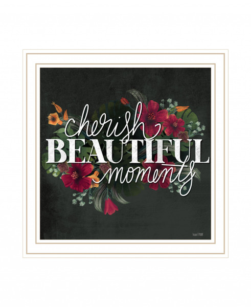 Cherish Beautiful Moments White Framed Print Wall Art 416133 By Homeroots