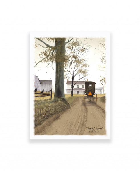 Headin Home 7 White Wrapped Canvas Print Wall Art 416199 By Homeroots