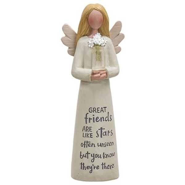 Friend Resin Angel W/Daisies G11723 By CWI Gifts