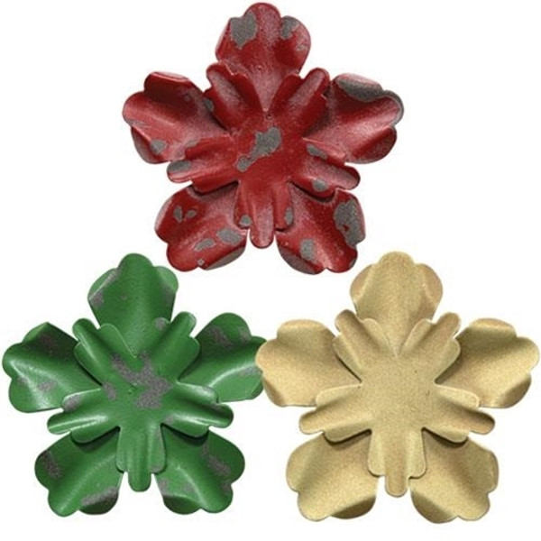 3/Set, Flower Magnets G12494 By CWI Gifts
